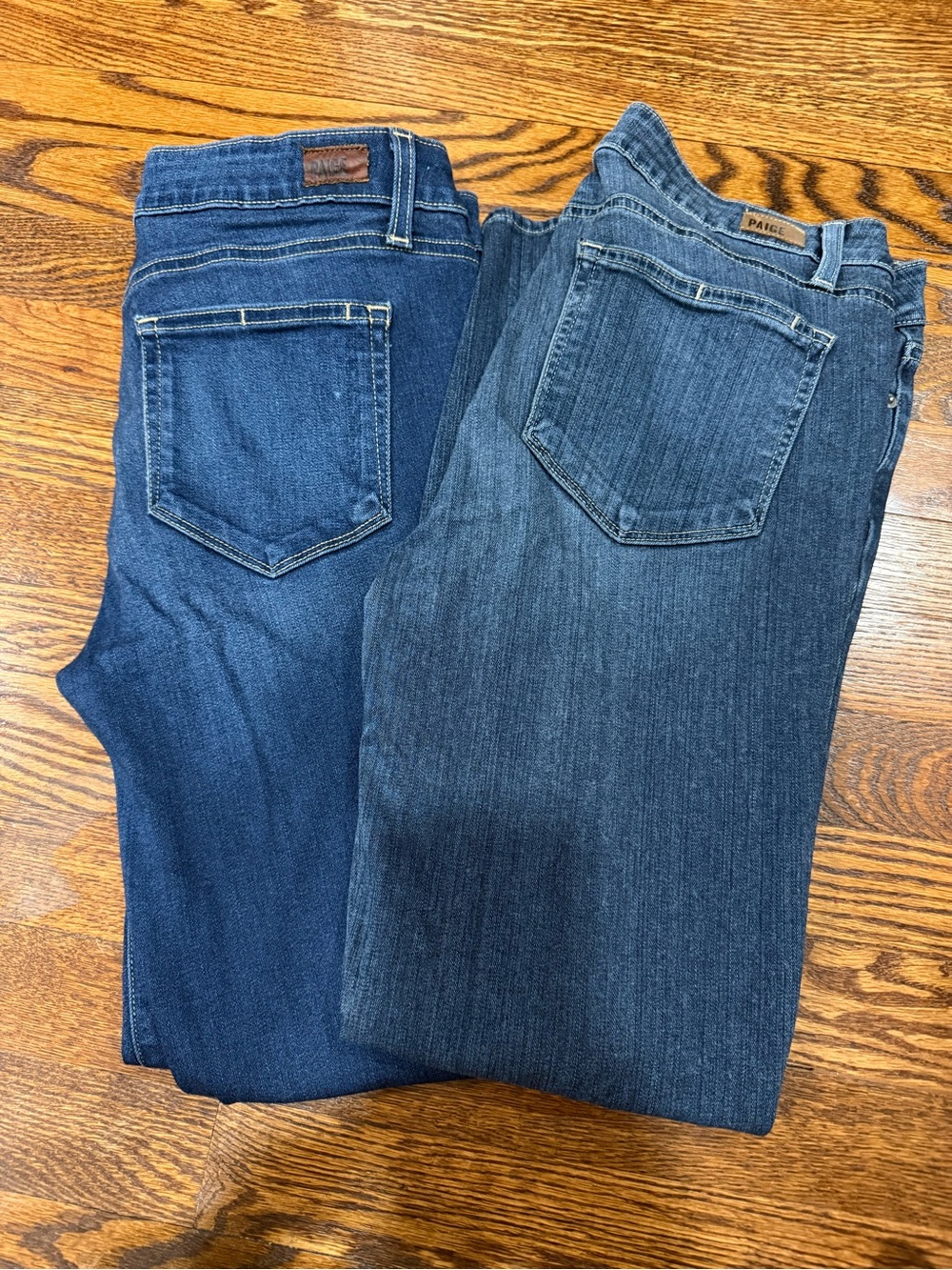 PAIGE Women's Skinny Jeans - Dark Indigo & Medium Wash Blue